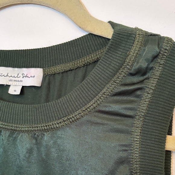 Michael Stars Stacy Rib Satin Binding Tank – Size S –Green - Picture 5 of 9